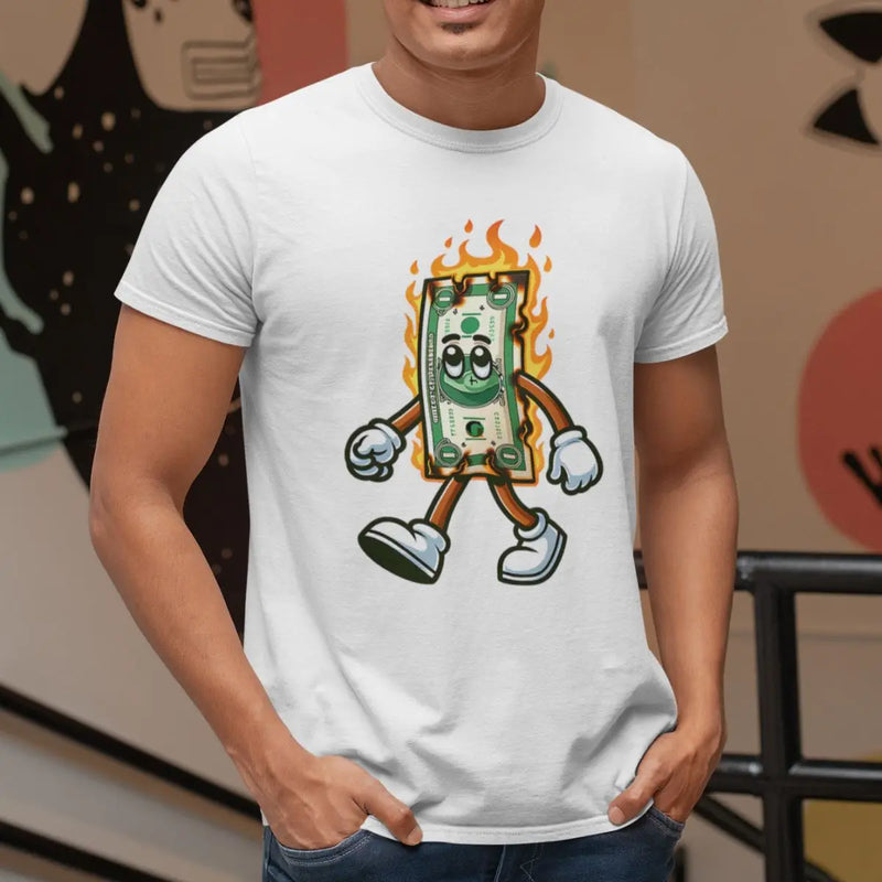 "Camiseta GuGi Burning Money: Destrua a Rotina com Estilo"