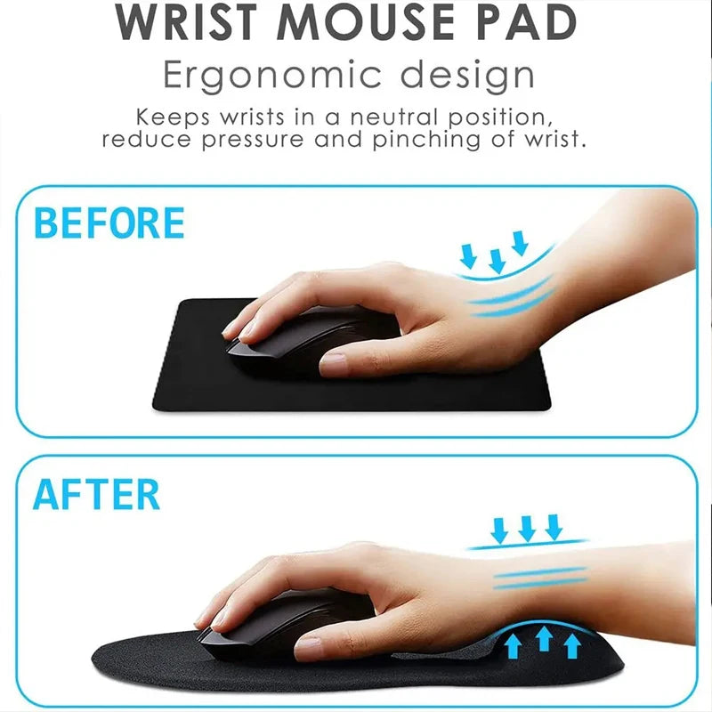 🌟 Apoio de Pulso Ergonômico para Mouse Pad - Conforto e Suporte para Longas Sessões de Jogo e Trabalho 🌟