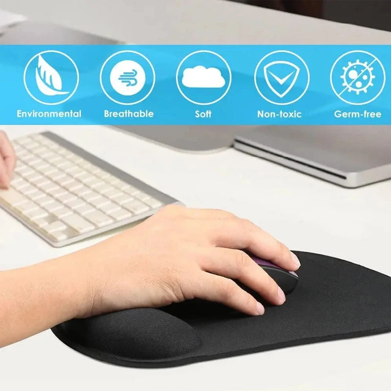 🌟 Apoio de Pulso Ergonômico para Mouse Pad - Conforto e Suporte para Longas Sessões de Jogo e Trabalho 🌟