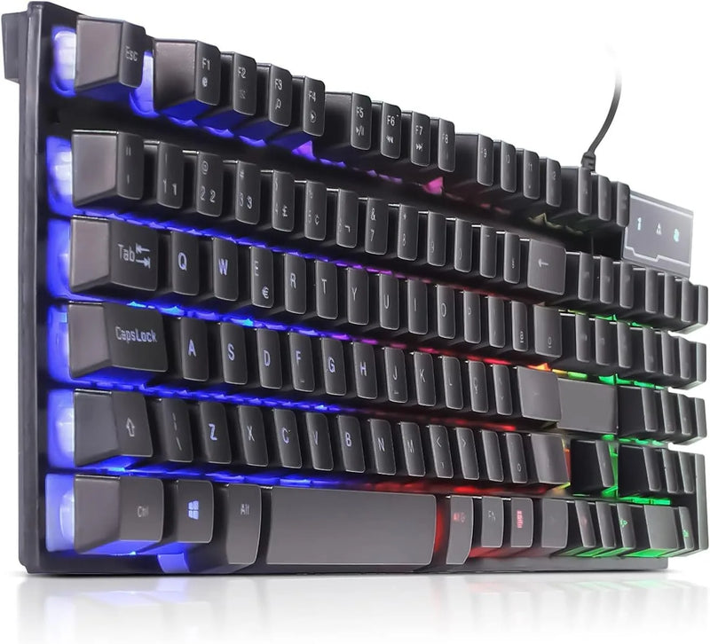 Teclado Gamer Semi Mecânico LED Luminoso ABNT2 – Domine o Jogo com Desempenho e Estilo! 🎮✨