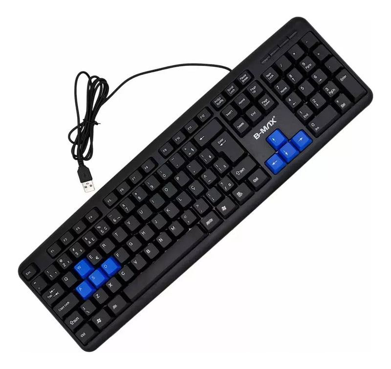 Teclado USB ABNT2 Com Fio: Ergonomia, Conforto e Desempenho Impecável