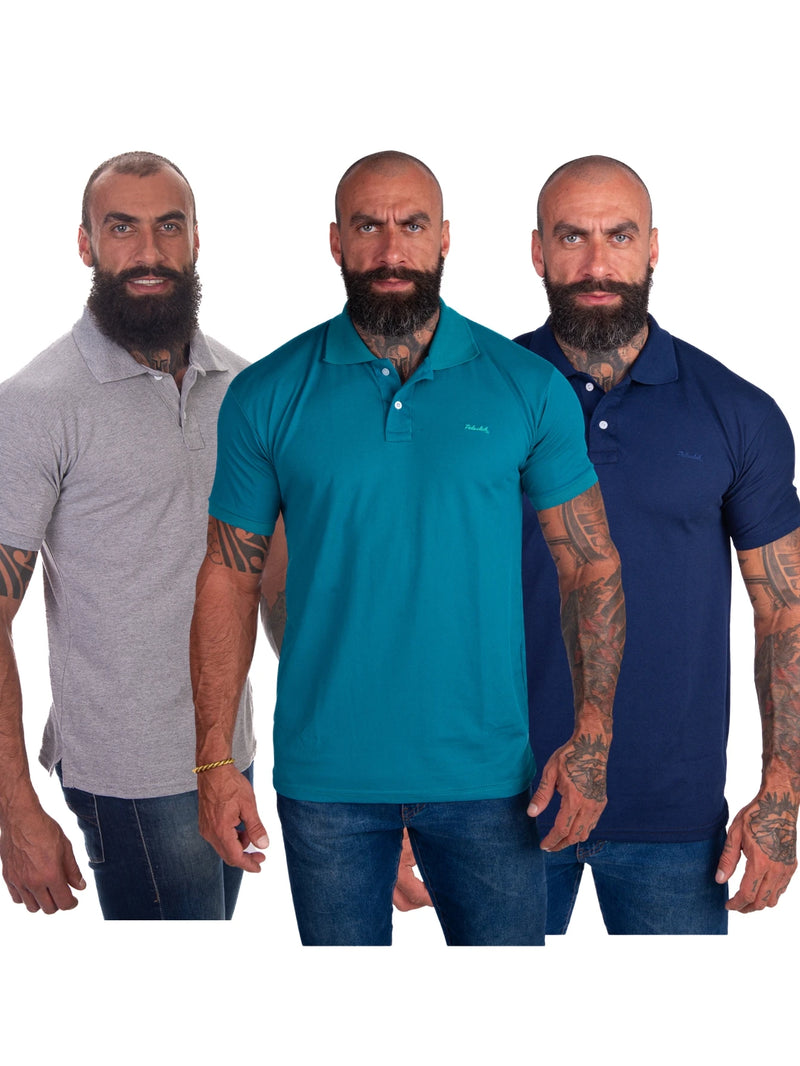 Kit com 3 Camisas Polo Masculinas: Estilo Casual e Conforto em Qualidade Premium