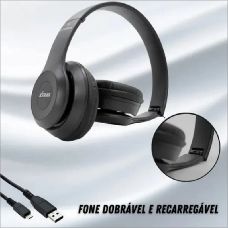 Fone de Ouvido Sem Fio Headphone Bluetooth – Conforto, Qualidade de Som e Liberdade para Você! 🎧📱