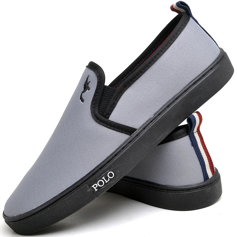 Polo Masculino Fashion Beach Slip on Blu Azul e Cinza 2 Tamanhos Emparelhados 37 a 46