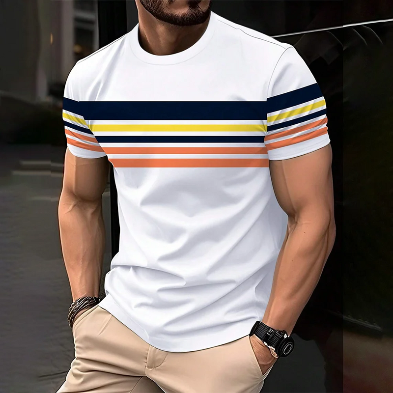 Camiseta Masculina Streetwear 2024 – Estilo Casual e Oversized