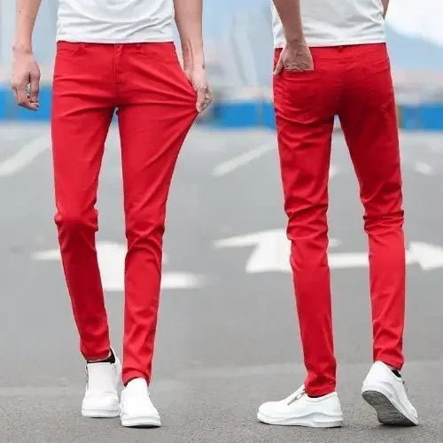 Calça Slim Masculina Verão – Estilo Coreano e Conforto Casual