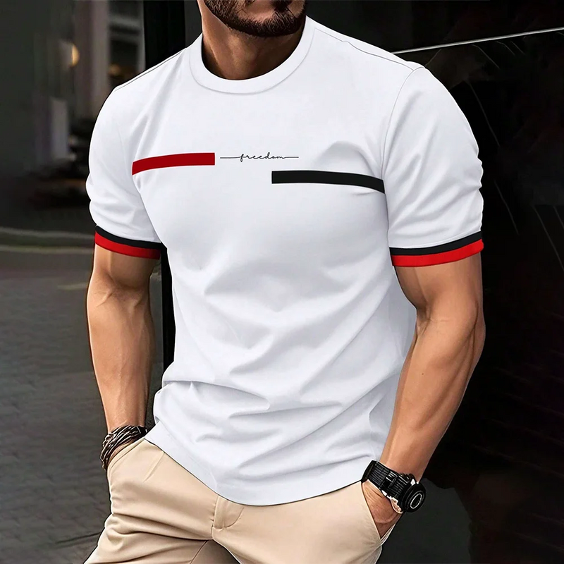 Camiseta Masculina Streetwear 2024 – Estilo Casual e Oversized