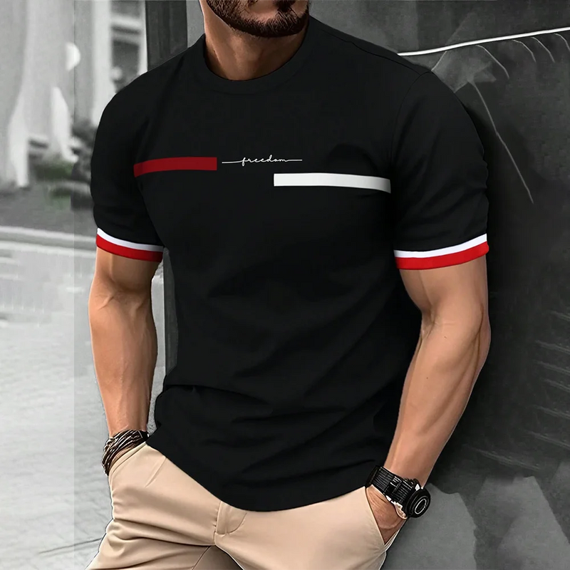 Camiseta Masculina Streetwear 2024 – Estilo Casual e Oversized