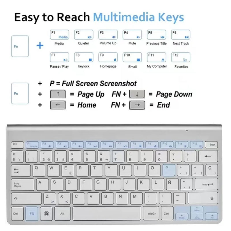 Combo Teclado Wireless Wb-8066 com Mouse e Adaptador USB – Conforto e Liberdade Sem Fios! 🖱️⌨️