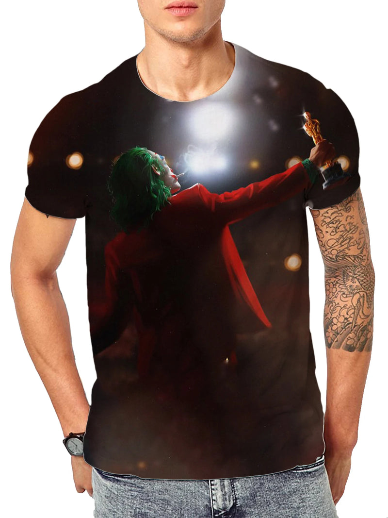 Camiseta Masculina 3D Joker Gotham: Estilo Casual e Conforto para o Verão