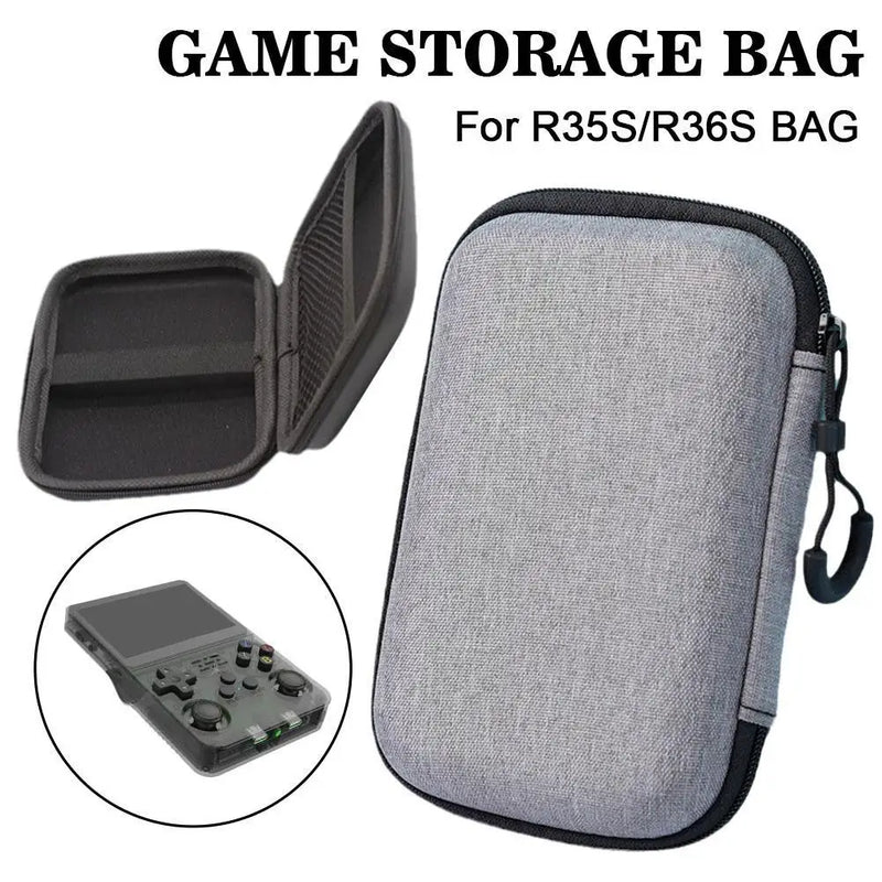 para r36s R35S Game Console Bolsa de Armazenamento EVA Hard Portable Protective Case Anti-risco-resistente Protetor Anti-queda Acessórios de Jogo.  🌟