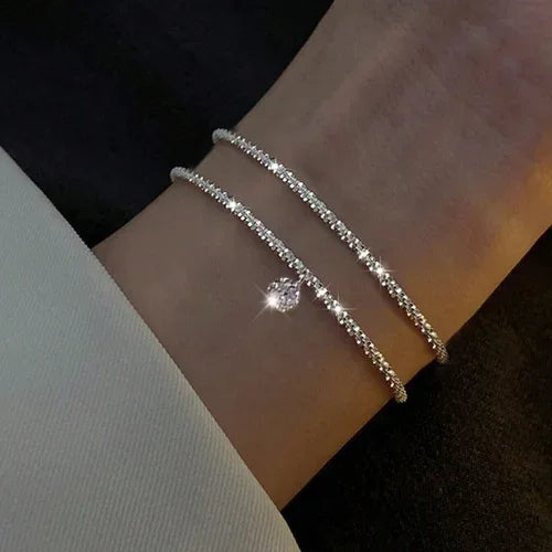 925 Sterling Silver Bracelet Partial Pearls Knots Bracelets for Women Fashion Luxury Design Bead Charm Bracelet Party Jewelry