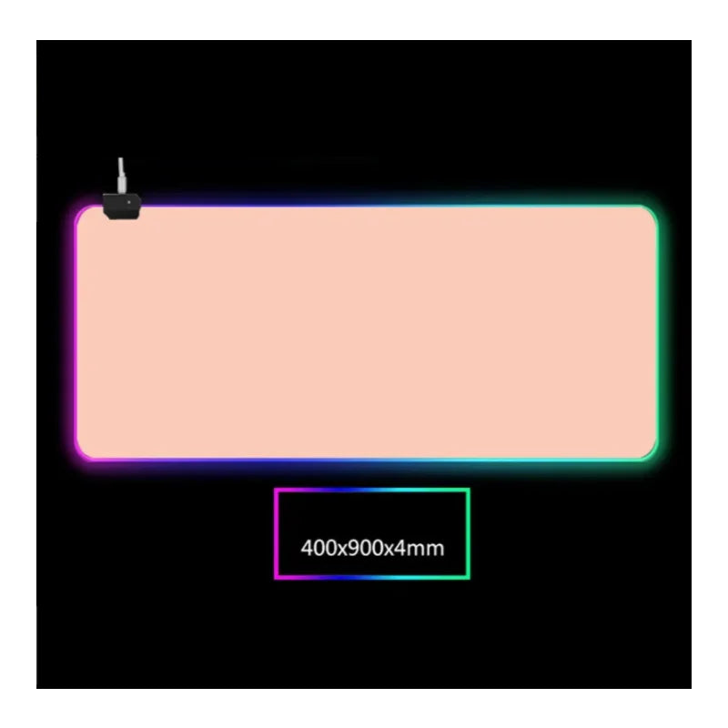 Mousepad Rosa Gamer com Iluminação LED RGB – Performance, Estilo e Conforto! 🎮🌟